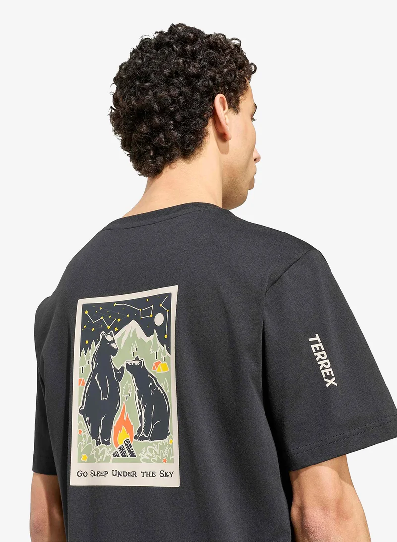 Adidas BLACK Terrex Camper Graphic T-Shirt for Men | Best Price UAE
