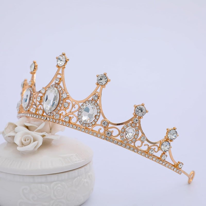 FORSEVEN Crystal Tiaras Birthday Crown for Women Wedding Rhinestones Princess Party Headbands Hair Accessories for Women and Girls Halloween Decorations Headband - Image 3