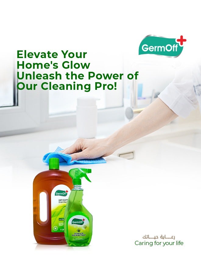 GermOff PROMO- ANTISEPTIC 1LTR+ FREE Surface Disinfectant 750ml  - Image 3