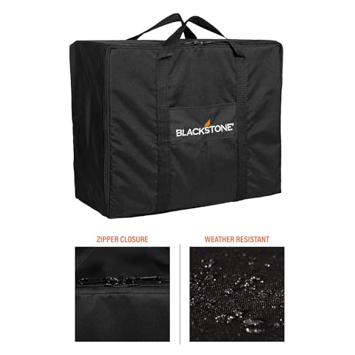 Blackstone 1723 22” Tabletop Griddle Carry Bag, Heavy Duty, Weather Resistant, Griddle Cover, Black. Fits Griddles WITHOUT Hoods or Hard Covers. - Image 4