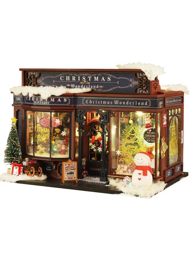 Bluejw Jiate Diy Cabin Christmas Wonderland Handmade Assembled Villa Model Ornaments Exquisite Christmas Gifts For Men And Women - Image 1