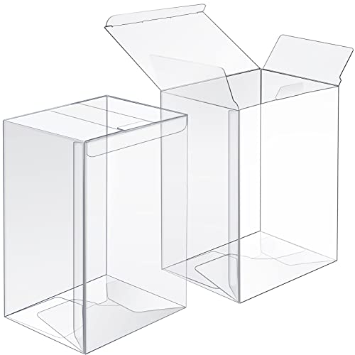CREGEAR 25 Pack Protectors Case Apply for Funko- 4" Inch-Pop Vinyl Figures, 0.38mm Crystal Clear Protector, Plastic Protector Cases, Heavy Duty Display Box with Protective Film & Locking Tab - Image 1