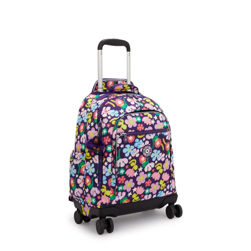 Kipling  New Zea Fairy Flower Large Wheeled Backpack with Laptop Compartment I4674-9MO - Image 4