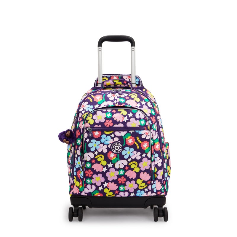Kipling  New Zea Fairy Flower Large Wheeled Backpack with Laptop Compartment I4674-9MO - Image 1