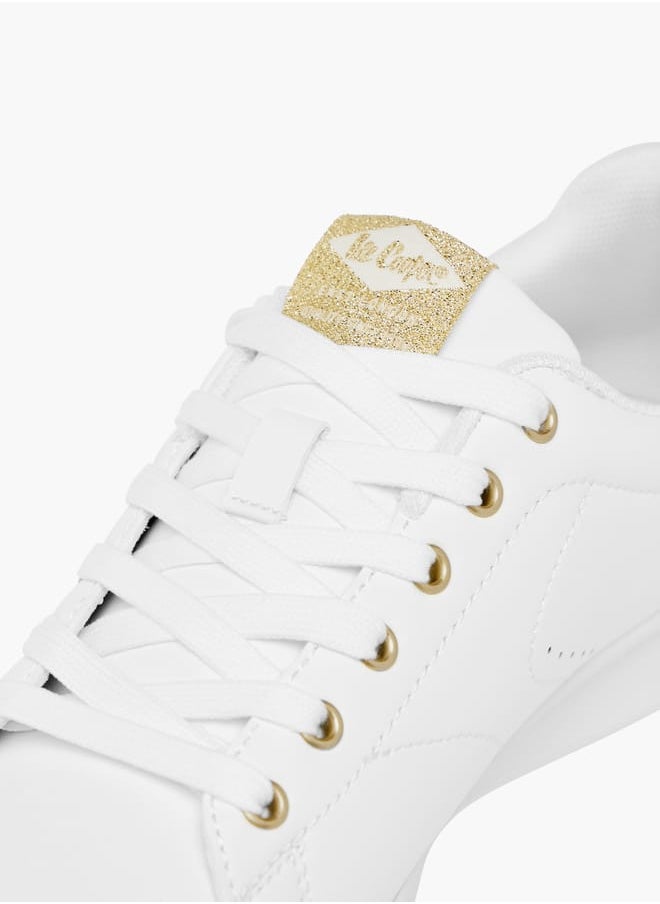Lee Cooper Women's Panelled Sneakers with Lace-Up Closure  - Image 4