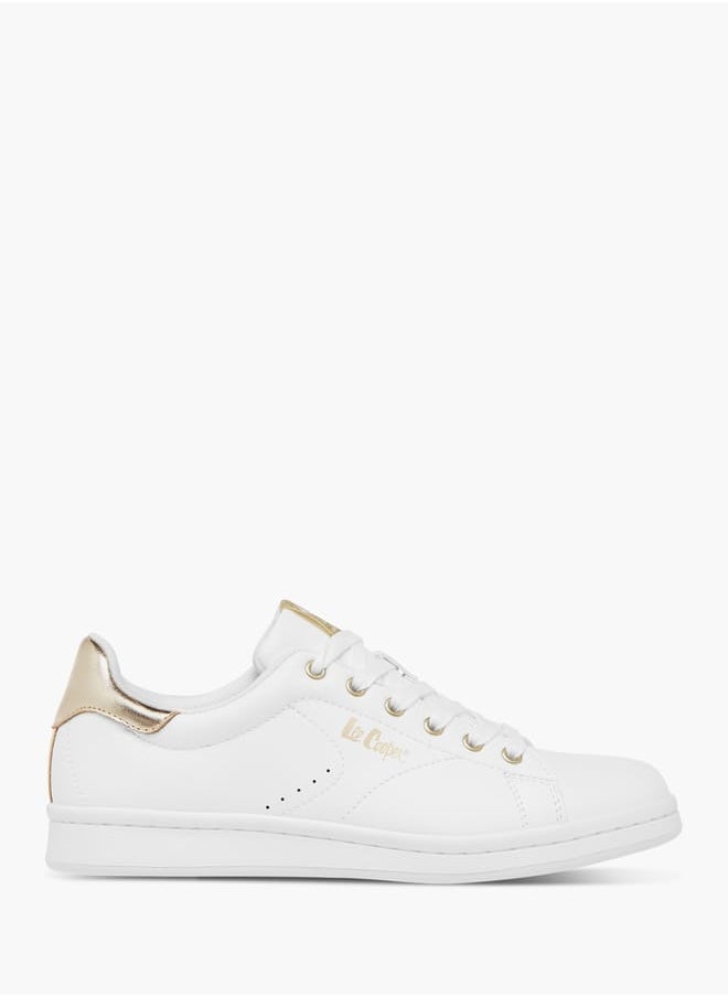 Lee Cooper Women's Panelled Sneakers with Lace-Up Closure  - Image 3