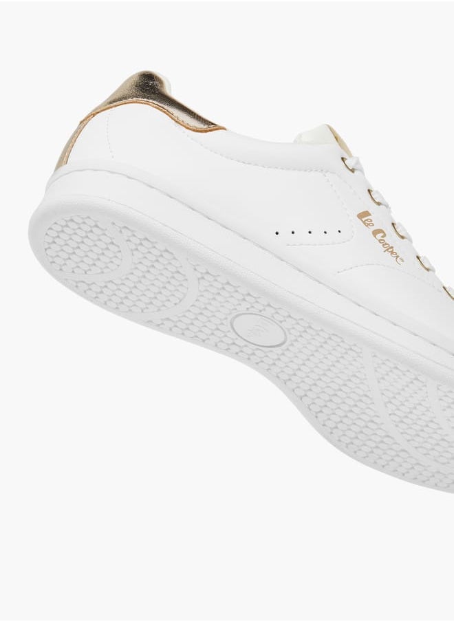 Lee Cooper Women's Panelled Sneakers with Lace-Up Closure  - Image 5