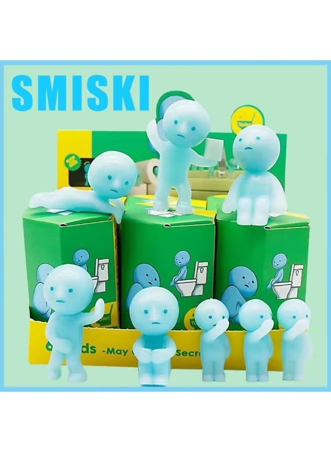 Smiski [1pc - High Quality] Smiski Toilet Series Glow-in-the-Dark Creature (Blind Box Edition) - Image 2