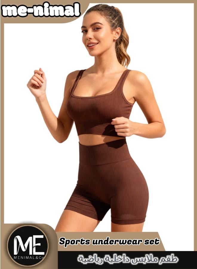 مينيمال طقم ملابس داخلية رياضية للنساء - أساسيات التمرين بلا لحام وداعمة - Image 4