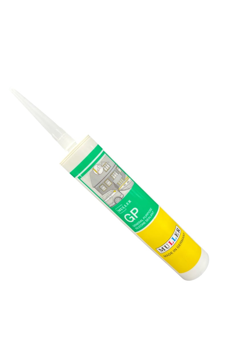 Muller Made in Germany General Purpose Silicone Sealant, White, 280g - Image 2