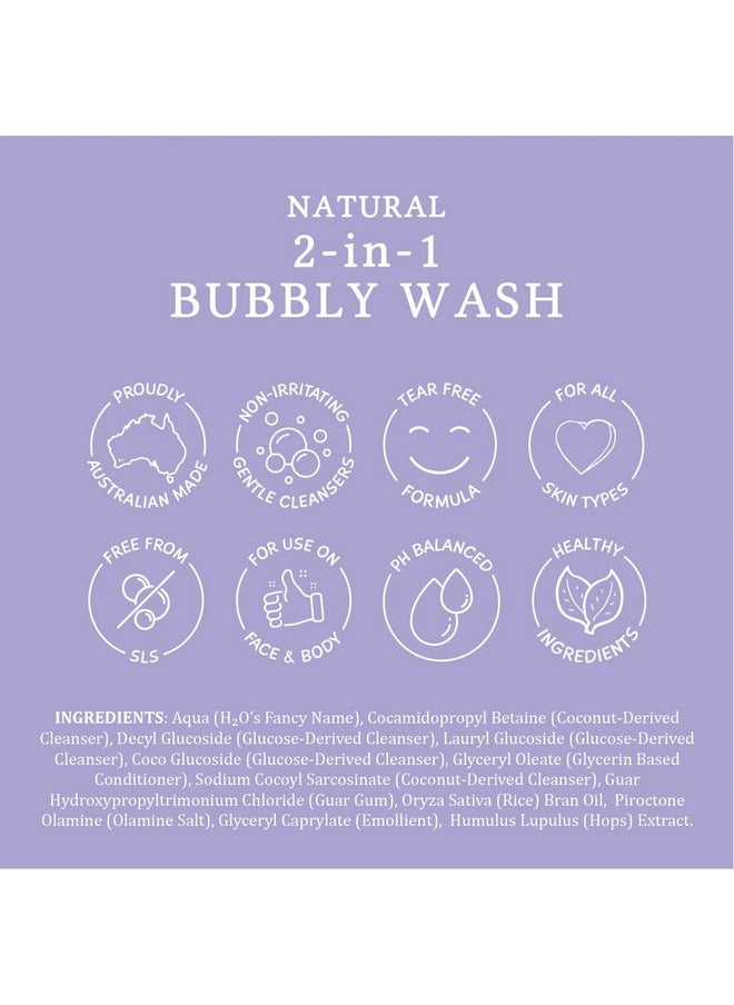 MOOGOO - 2In1 Bubbly Wash A Gentle Cleansing Baby Bubble Bath Body Wash And Baby Shampoo Great For Sensitive And Delicate Baby Skin Vegan Crueltyfree Fragrancefree And Slsfree Formula - Image 1