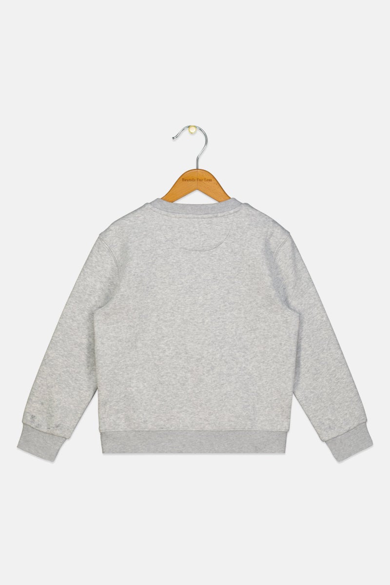 ESPRIT Kids Boy Long Sleeves Brand Logo Sweatshirt, Dark Grey - Image 2