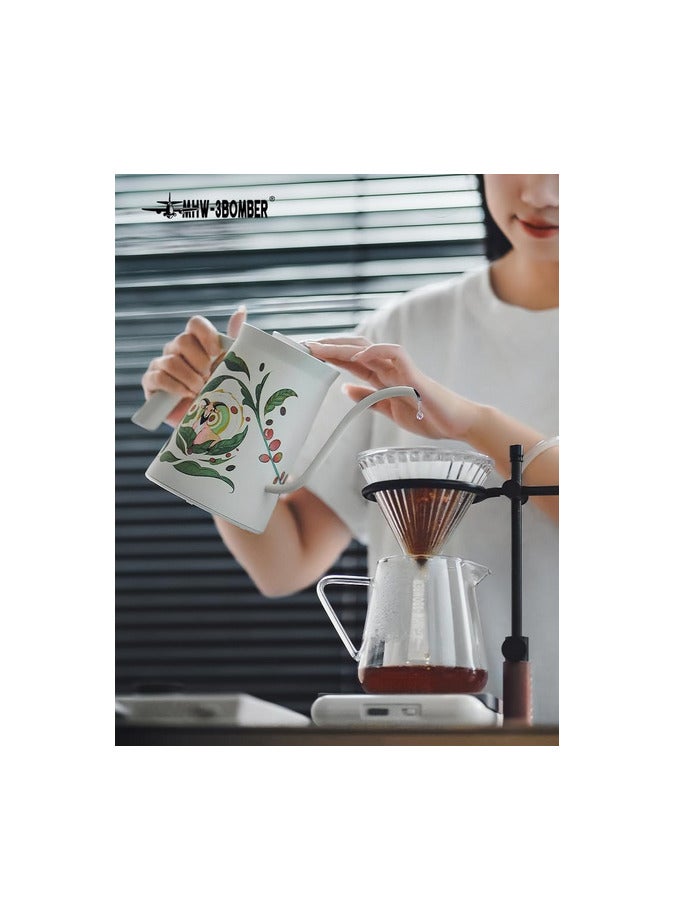 MHW-3BOMBER غلاية كهربائية ذات عنق الإوز، إصدار محدود بمناسبة الذكرى السنوية السادسة مع تحكم في درجة الحرارة، قاعدة بيضاء - Image 3