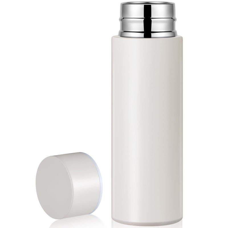 Irenare 5oz Mini Water Bottle Mini Insulated Stainless Steel Bottle Purse Water Bottle Cute Leak Proof Flask Keeps Drink Cold and Hot for Purse WomenAngel White1 Piece