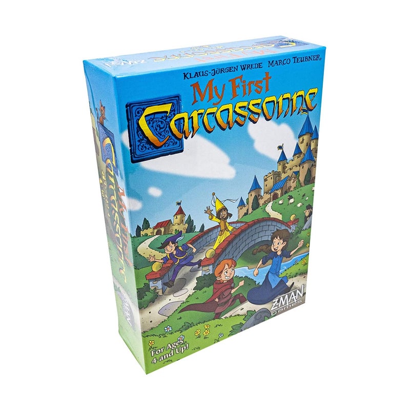 Z-Man Games My First Carcassonne Board Game - Colorful Tile-Placing Fun for Kids of All Ages! Medieval Strategy Game for Family Game Night, Ages 4+, 2-4 Players, 30 Minute Playtime, Made by Z-Man Games  - Image 1
