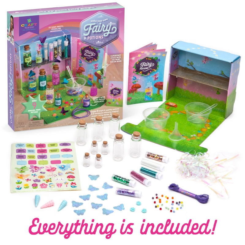 Craft Tastic Craft-tastic – Fairy Potions Craft Kit – Make 9 Magical Fairy Potions - Image 3
