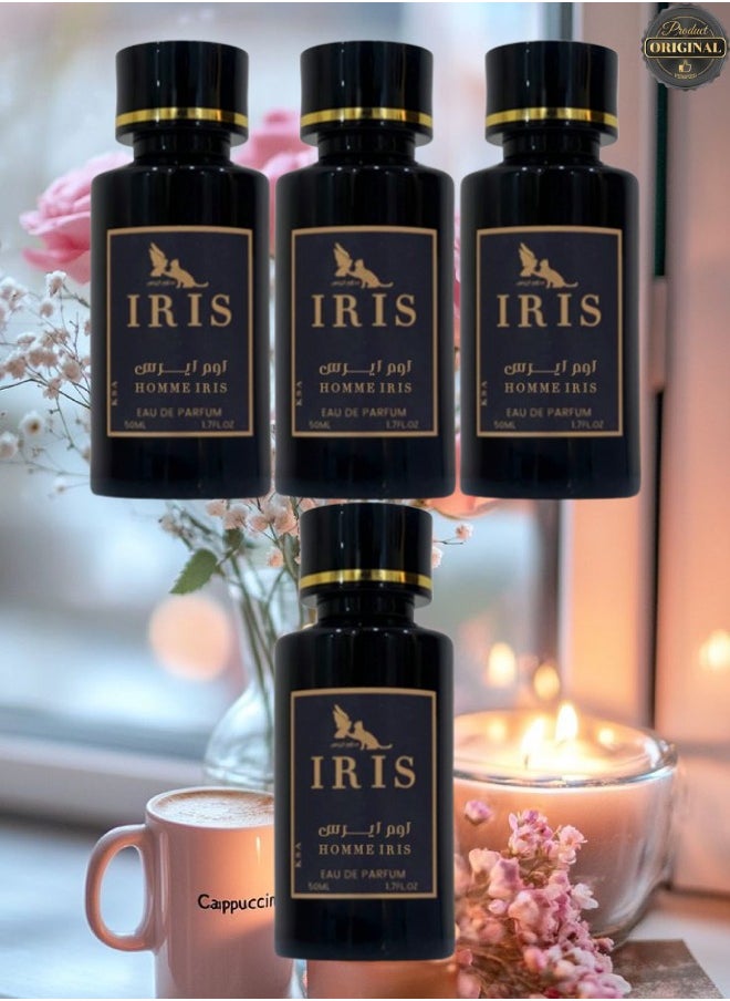 IRIS 4 Pieces Homme Iris Perfume 50ML  - Image 1