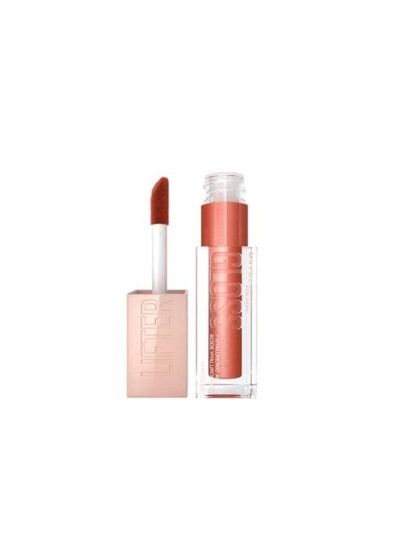 MAYBELLINE LIFTER GLOSS WITH HYALURONIC ACID, HYDRATING LIP GLOSS, HIGH SHINE, MOISTURIZING, 015