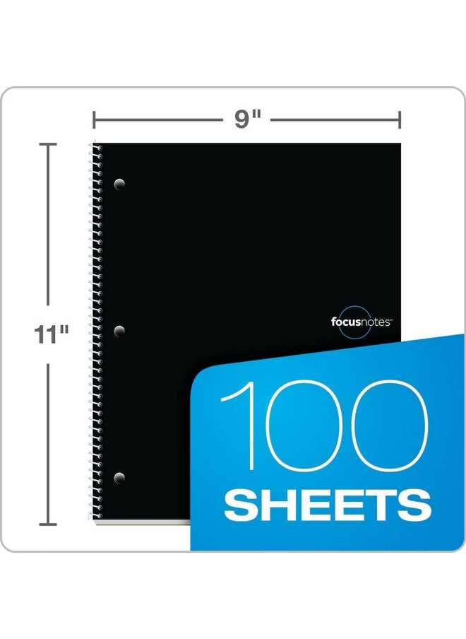 TOPS Oxford FocusNotes Note Taking System 1-Subject Notebook, 11 x 9 Inches, White, 100 Sheets (90223) - Black  - Image 3