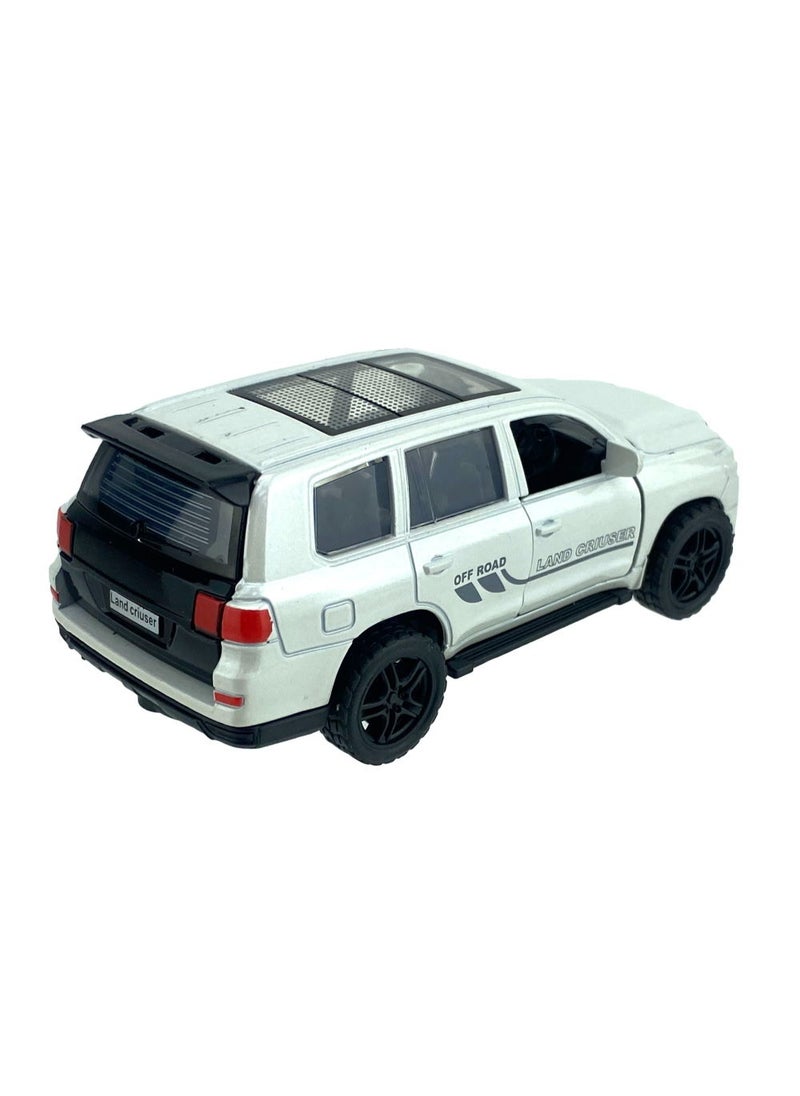 MUMS PLANET Metal Diecast Model Car with Opening Doors - White Diecast Car - Realistic Miniature Model, Accurate Scale, for Kids and Collectors - High Quality Toy - Car Toy  - Image 4