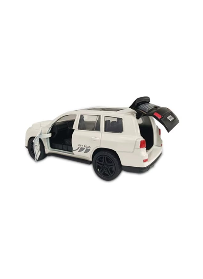 MUMS PLANET Metal Diecast Model Car with Opening Doors - White Diecast Car - Realistic Miniature Model, Accurate Scale, for Kids and Collectors - High Quality Toy - Car Toy  - Image 1
