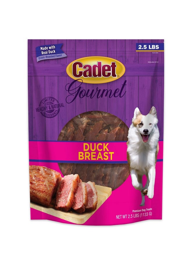 Cadet Cadet Gourmet Duck Breast Jerky Dog Treats, Healthy, Long-Lasting High-Protein Training Treats for Small & Large Dogs, 40 oz.  - Image 1
