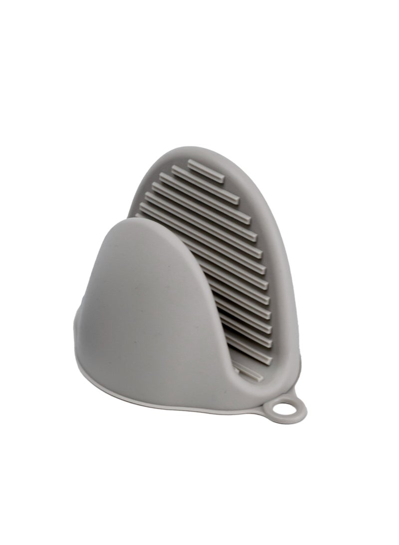 Cuisine Art Silicone Oven Mitt 11 cm - Heat-Resistant Kitchen Essential for Safe Cooking - Zorba Grey