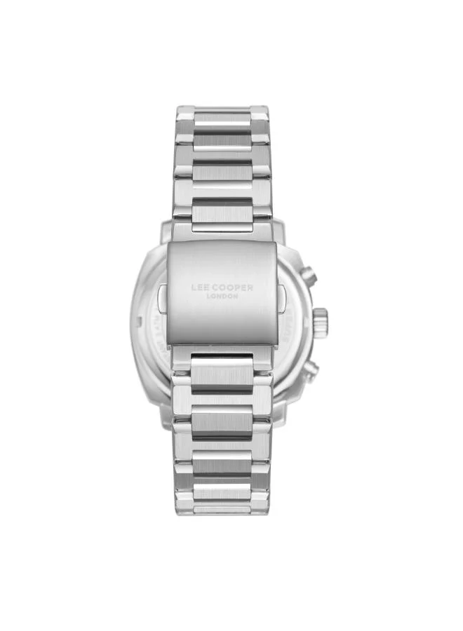 Lee Cooper Men's Multi Function Display Watch With Silver Metal Strap - LC08144.330