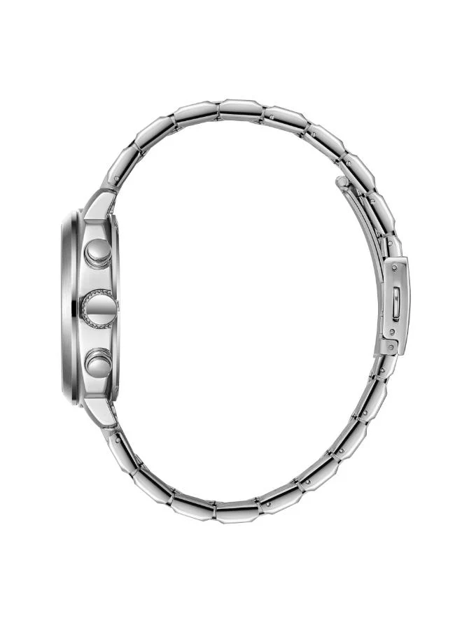 Lee Cooper Men's Multi Function Display Watch With Silver Metal Strap - LC08144.330