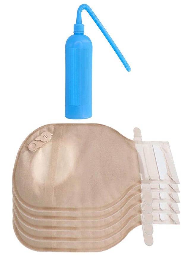 MED Secure Colostomy Bag Set - 2-Piece with Dual Vent + 12-Hole Rinse Bottle for Ostomy Care (5) - Image 1