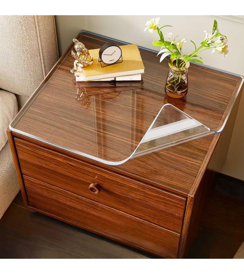 Frosted PVC Clear Table Mat 15.75x23.62 Inch Heat Insulating Protector - Image 1