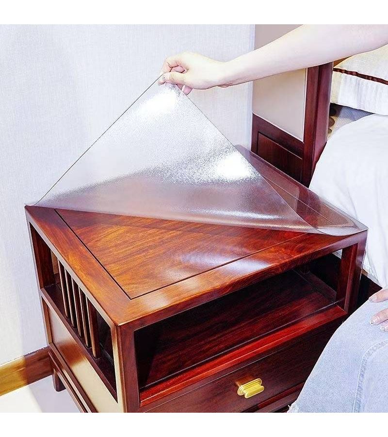Frosted PVC Clear Table Mat 15.75x23.62 Inch Heat Insulating Protector - Image 4