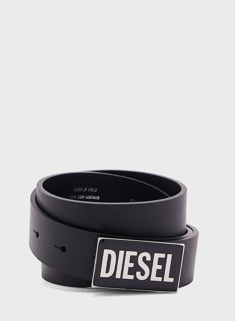 DIESEL Logo Allocated Hole Belt