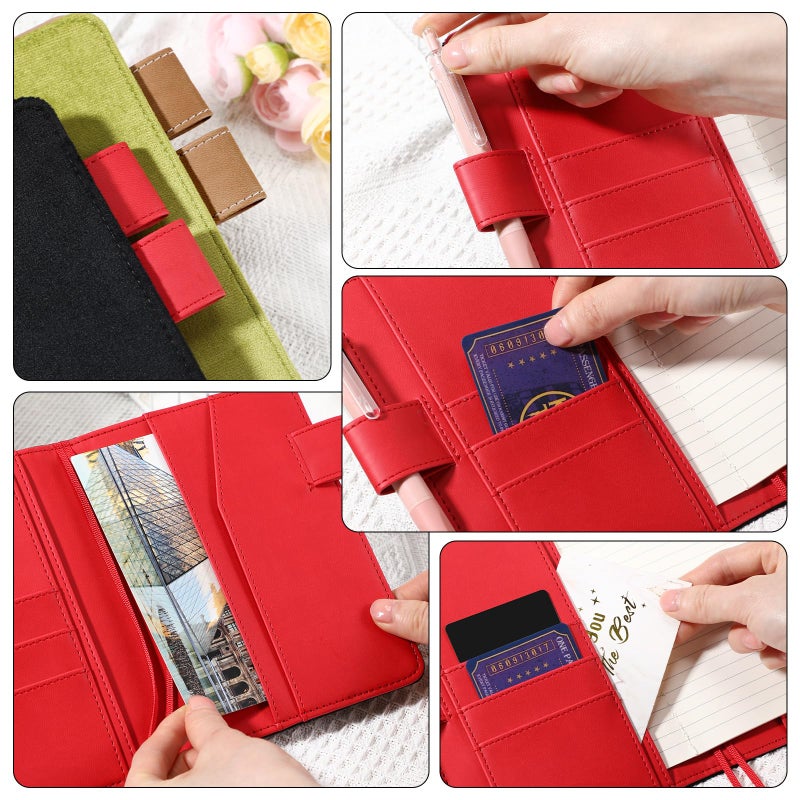 Fullhawl Velvet Cover for A5 Notebooks Planner Cover for Weeks Cousin A5 Planner Inserts & Refill Paper 6.4 x 9 Inches Refillable Notebook Cousin for Student - Image 5