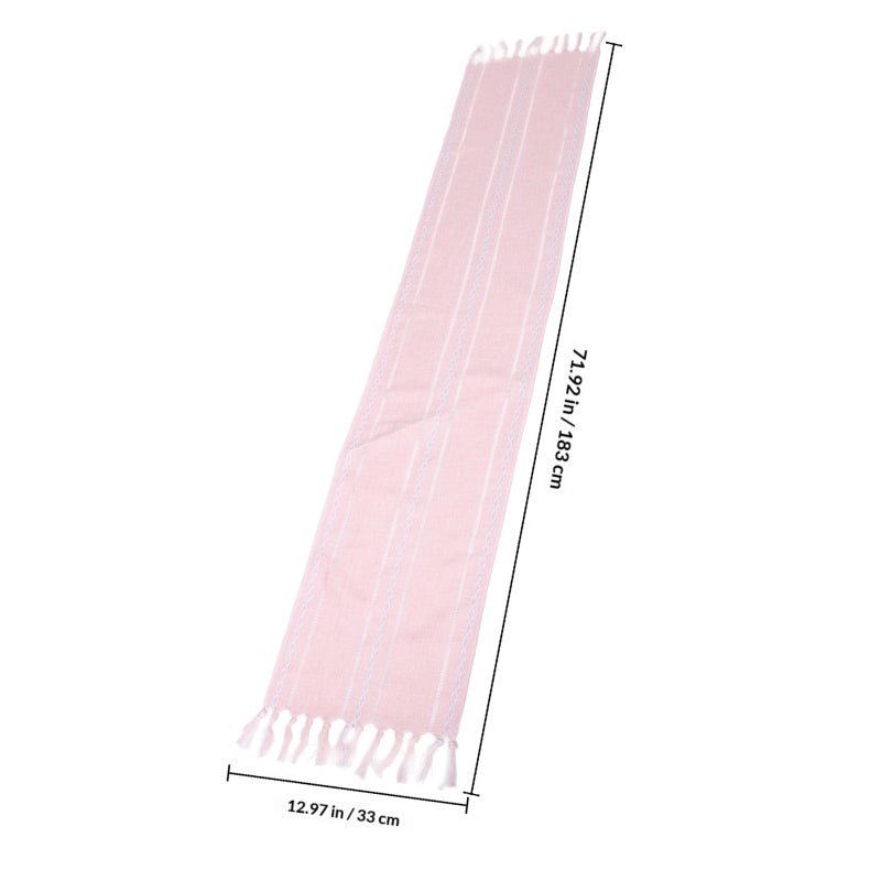 Boho Table Runner With Tassels Farmhouse Table Runner Rustic Macrame Tablecloth For Home Dining Bedroom Decor Bridal Shower - Image 2