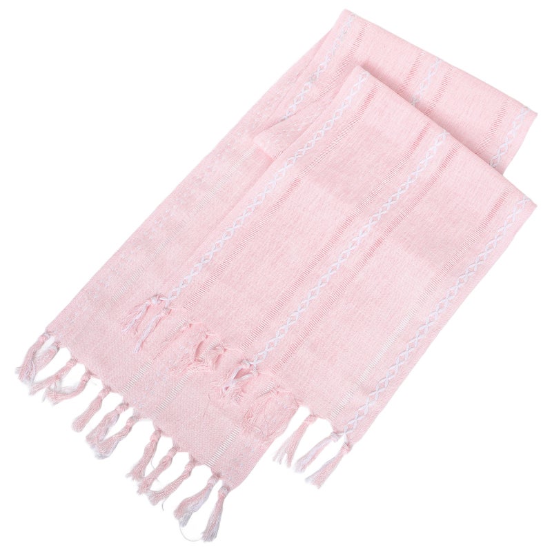 Boho Table Runner With Tassels Farmhouse Table Runner Rustic Macrame Tablecloth For Home Dining Bedroom Decor Bridal Shower - Image 1