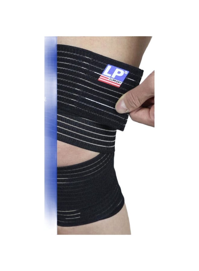 Lp 631 Elastic Wrap Knee Support For Sports, Squats, Fitness, Basketball, Soccer, Hiking - Unisex, One Size - Image 1