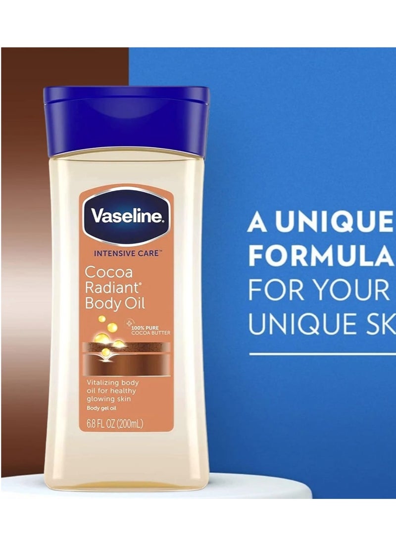 Vaseline Intensive Care Cocoa Radiant Body Oil 200ml - Image 1