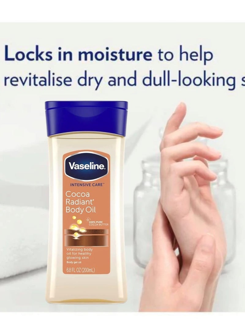 Vaseline Intensive Care Cocoa Radiant Body Oil 200ml - Image 2