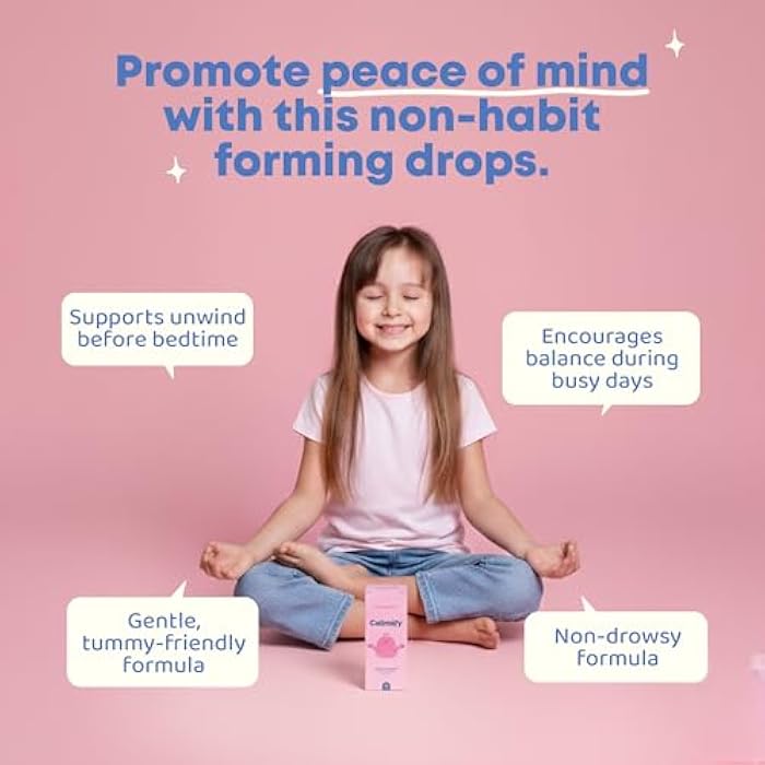 JoySpring Calmify Magnesium Glycinate for Kids | Liquid Magnesium with L-Theanine Supplement | Chamomile Extract & Passion Flower Extract | Sugar-Free Calm Drops | 1 fl oz (30 Servings) - Image 2