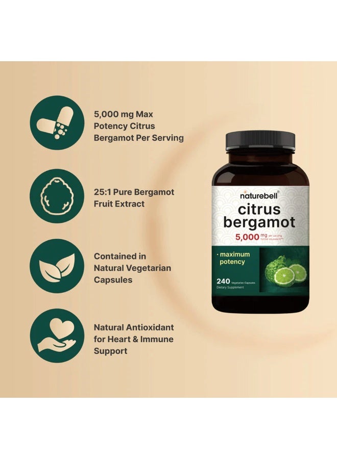 نايتشر بيل NatureBell Citrus Bergamot 5,000 mg Equivalent – 240 Veggie Capsules - Image 3