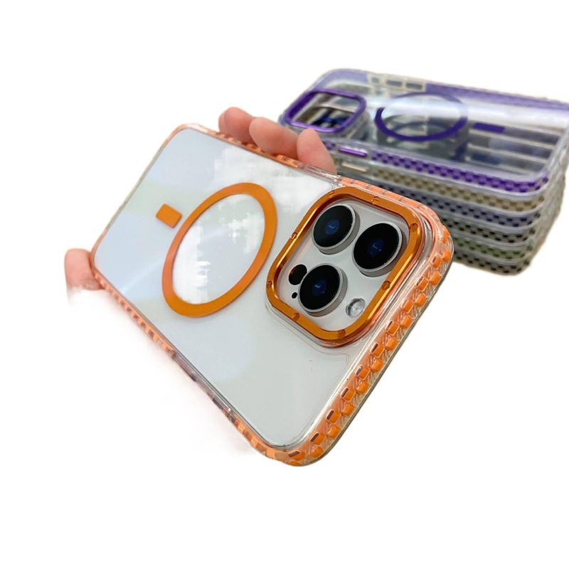 MagSafe Case | Drop Protection | Strong Magnetic | Orange PC | Shockproof Cover for iPhone 17 / 17 Air / 17 Pro / 17 Pro Max - Image 1