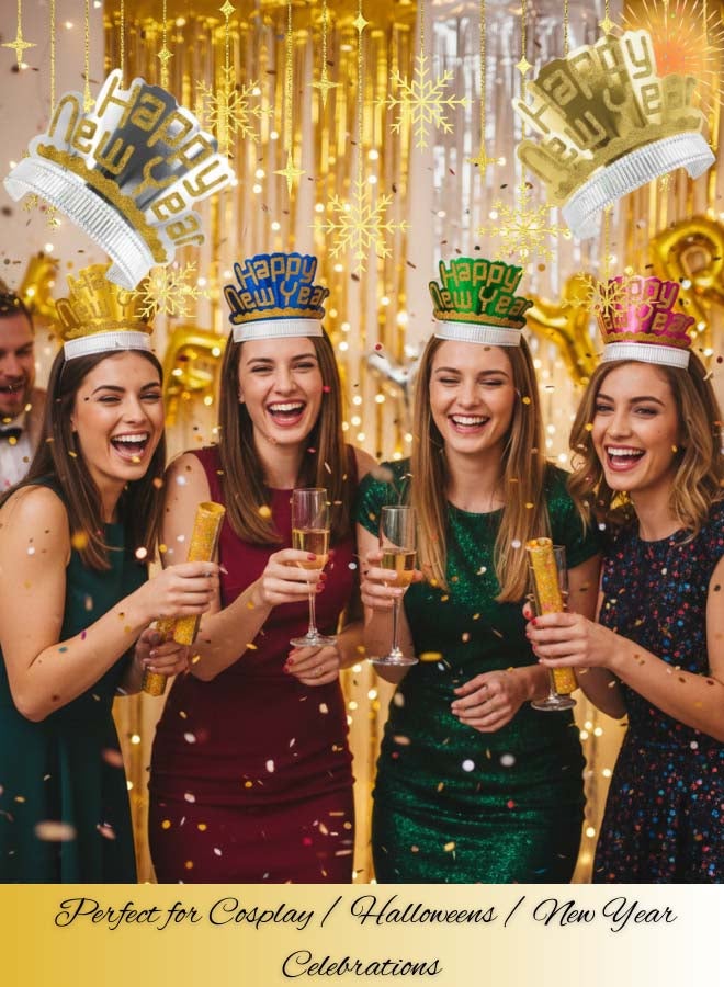 Feelings Happy New Year Tiara – Assorted 6 Colors – Set of 6 - Image 4