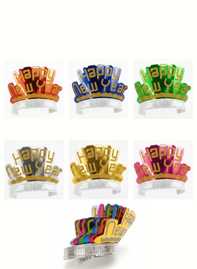 Feelings Happy New Year Tiara – Assorted 6 Colors – Set of 6 - Image 1