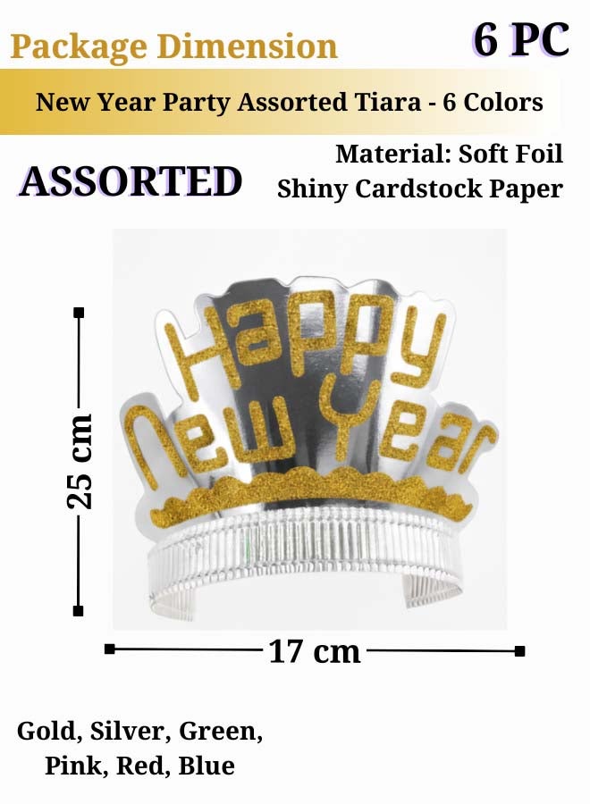 Feelings Happy New Year Tiara – Assorted 6 Colors – Set of 6 - Image 2