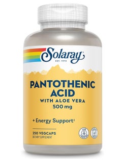 Solaray Pantothenic ACID with Aloe vera 500mg 250 Caps