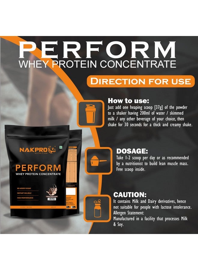 NAKPRO Perform Whey Protein Concentrate 1kg Cookies&Cream | 24g Protein, 5.3g BCAA | Trustified Certified 100% Authentic Supplement Powder & No Adulteration | Fast Absorbing Whey Protein Powder - Image 5