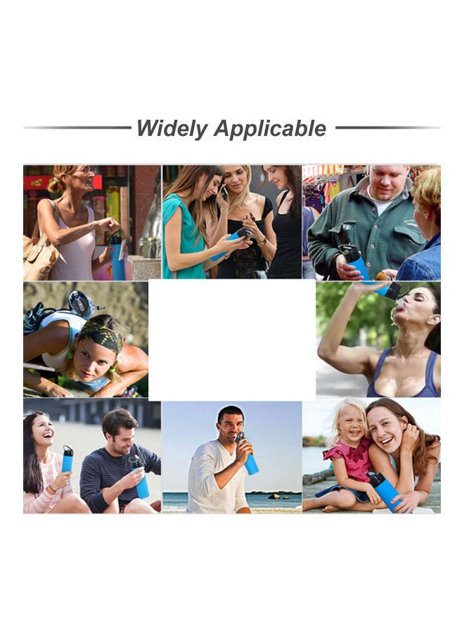 نيبمينينت زجاجة ماء قابلة للطي من السيليكون سعة 600 مل مع خفيفة الوزن مانعة للتسرب وخالية البيسفينول أيه مناسبة للمشي لمسافات طويلة والسفر والرياضات الخارجية أسود 27.2*6.5*7.2سم - Image 5