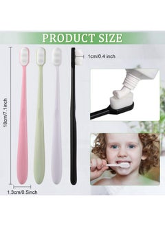 Patelai 16 Pieces Extra Soft Toothbrush 20000 Bristles, Ultra Soft Toothbrush For Sensitive Gums Micro Nano Fur Manual Toothbrush With 20000 Soft Bristle Adult Kid Children  - Image 2
