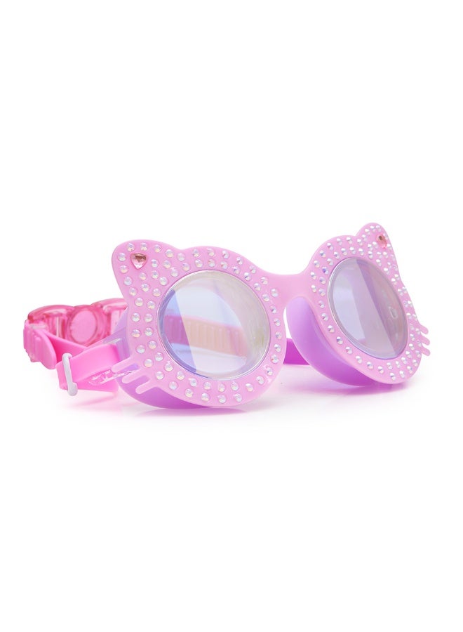 Bling2o Paw Print Pink Kitten Kids' Swim Goggles - Image 2